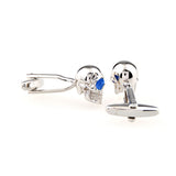 Interesting Skull Enamel Dropping Glue Cufflinks