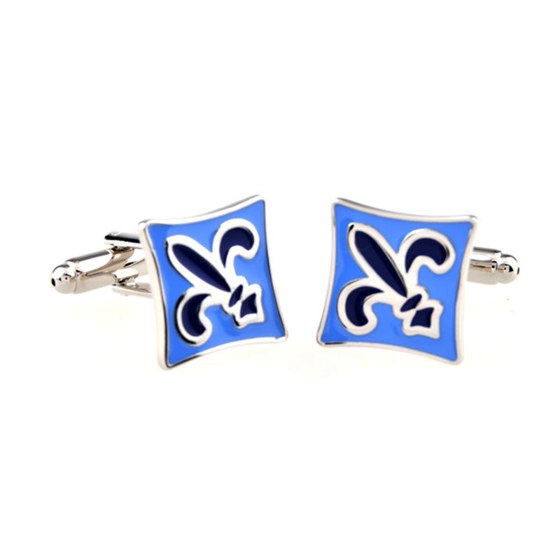 Enamel Dropping Glue Cufflinks