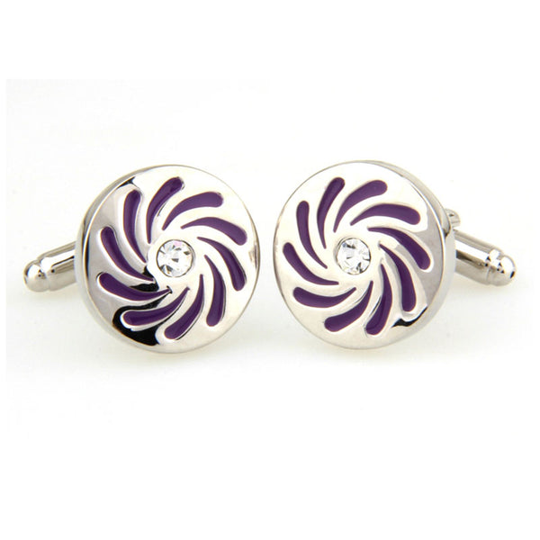 Crystal Zircon Cufflinks