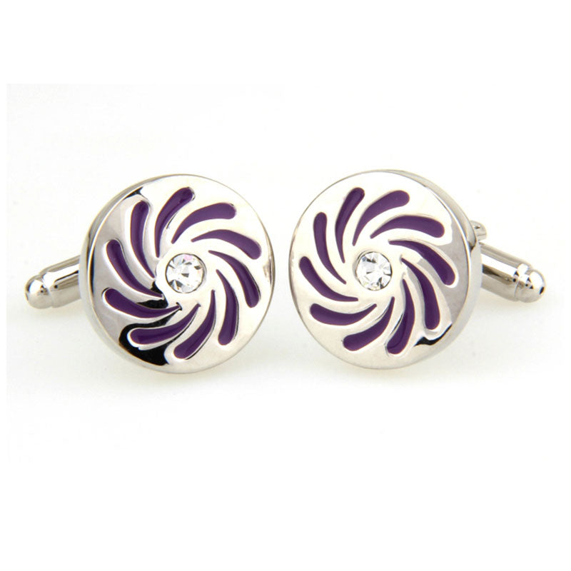 Crystal Zircon Cufflinks