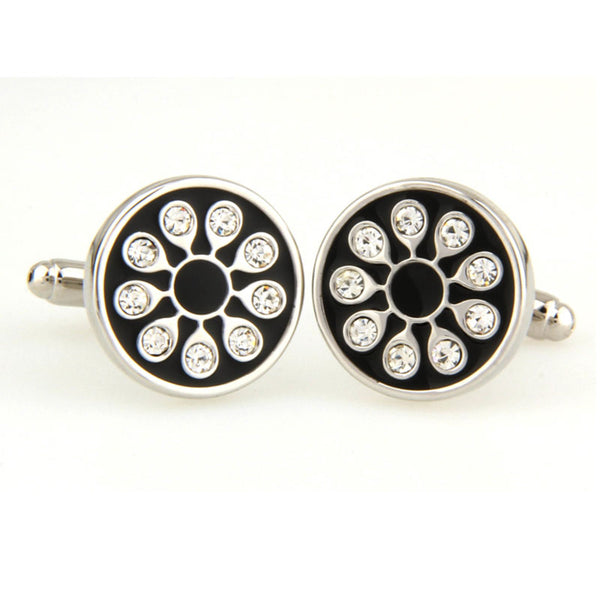Crystal Zircon Cufflinks