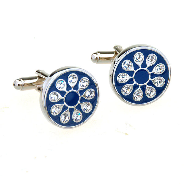 Crystal Zircon Cufflinks