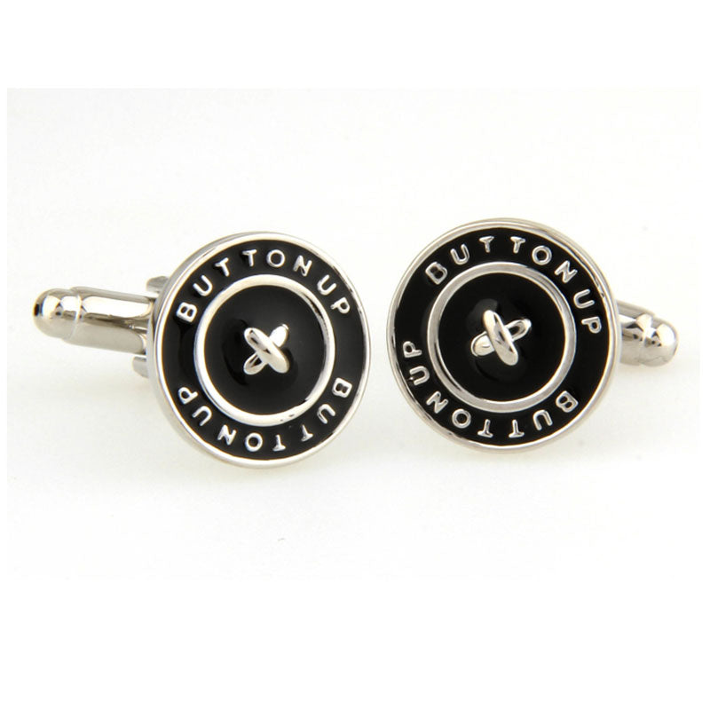 Enamel Dropping Glue Cufflinks