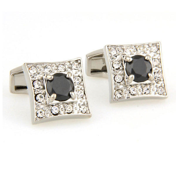Crystal Zircon Cufflinks