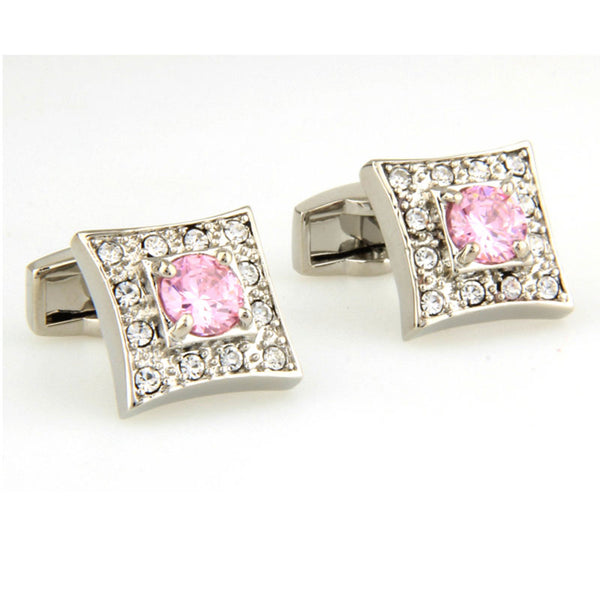 Crystal Zircon Cufflinks