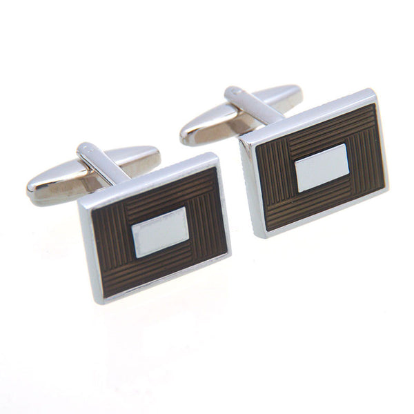Enamel Dropping Glue Cufflinks
