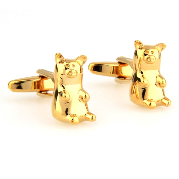 Animals Plants Plain Colour Metal Cufflinks