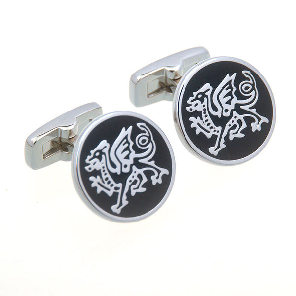 Enamel Dropping Glue Cufflinks