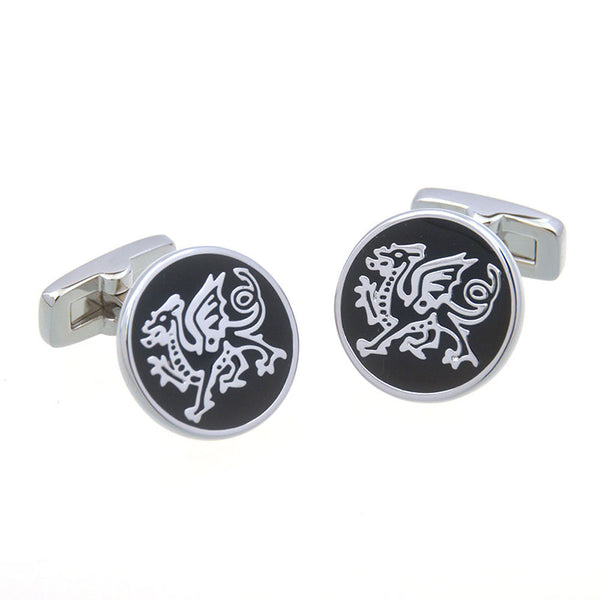 Enamel Dropping Glue Cufflinks
