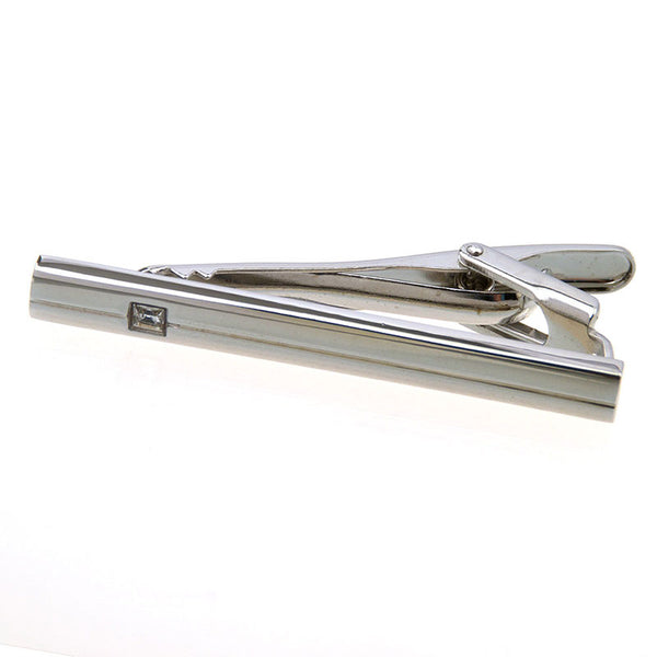 Crystal Zircon Tie Bars