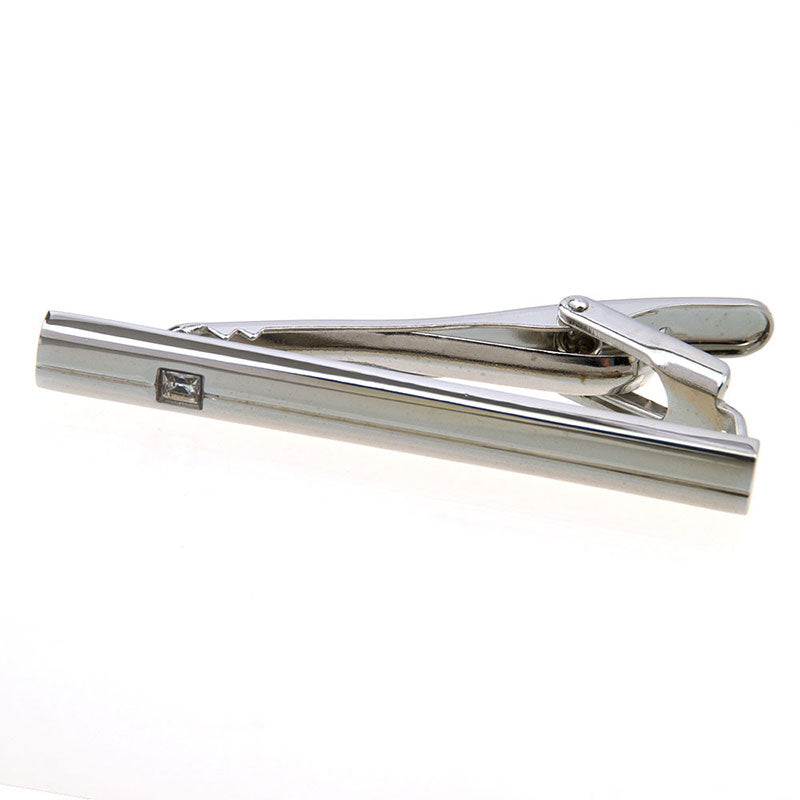 Crystal Zircon Tie Bars