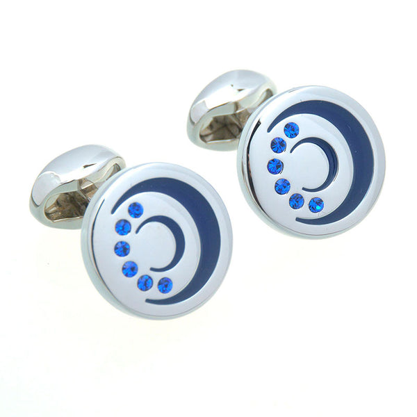 Crystal Zircon Cufflinks