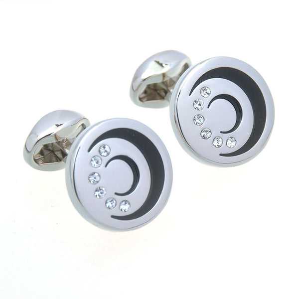 Crystal Zircon Cufflinks