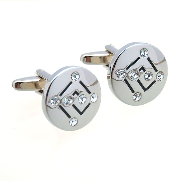 Crystal Zircon Cufflinks
