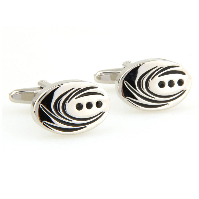 Crystal Zircon Cufflinks