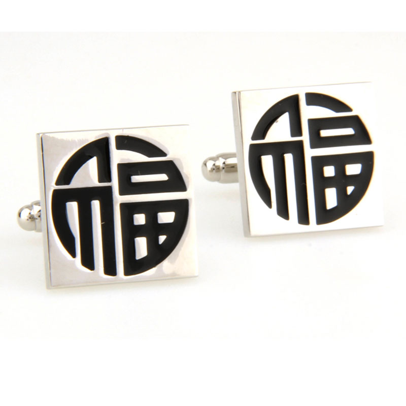 Enamel Dropping Glue Cufflinks
