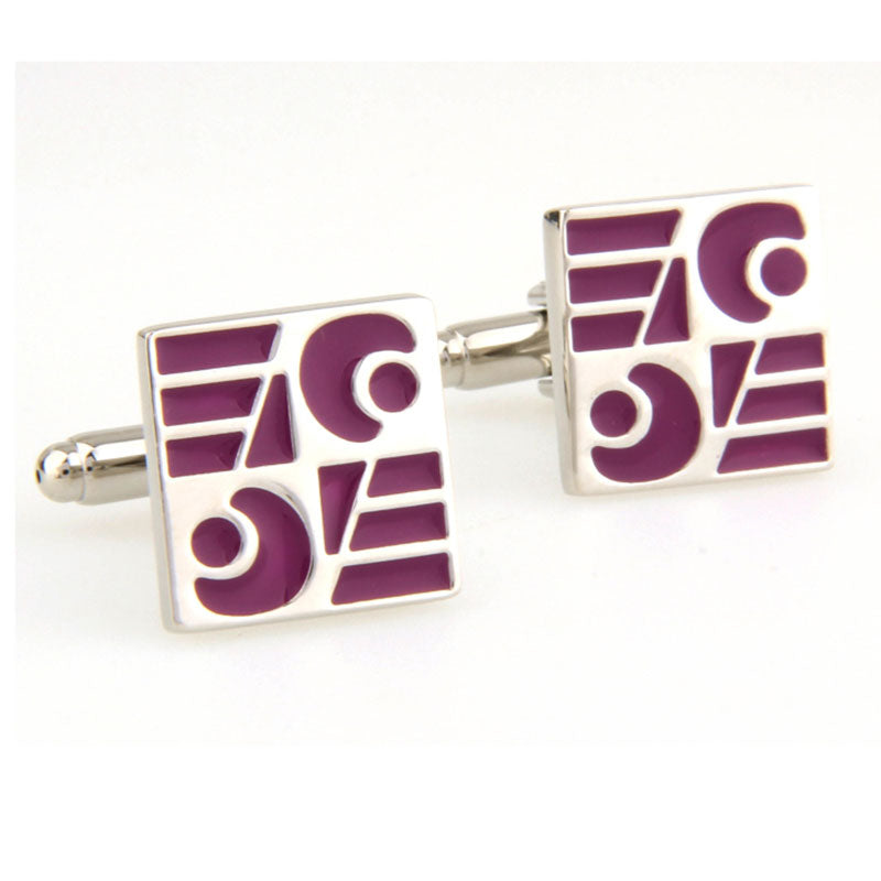 Enamel Dropping Glue Cufflinks