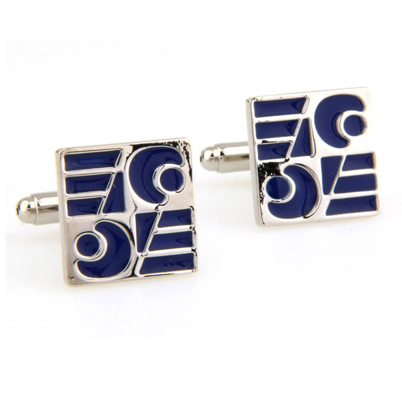 Enamel Dropping Glue Cufflinks