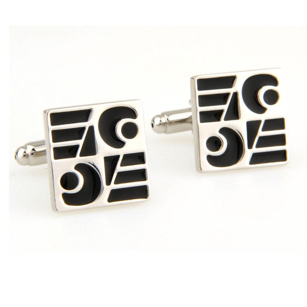 Enamel Dropping Glue Cufflinks