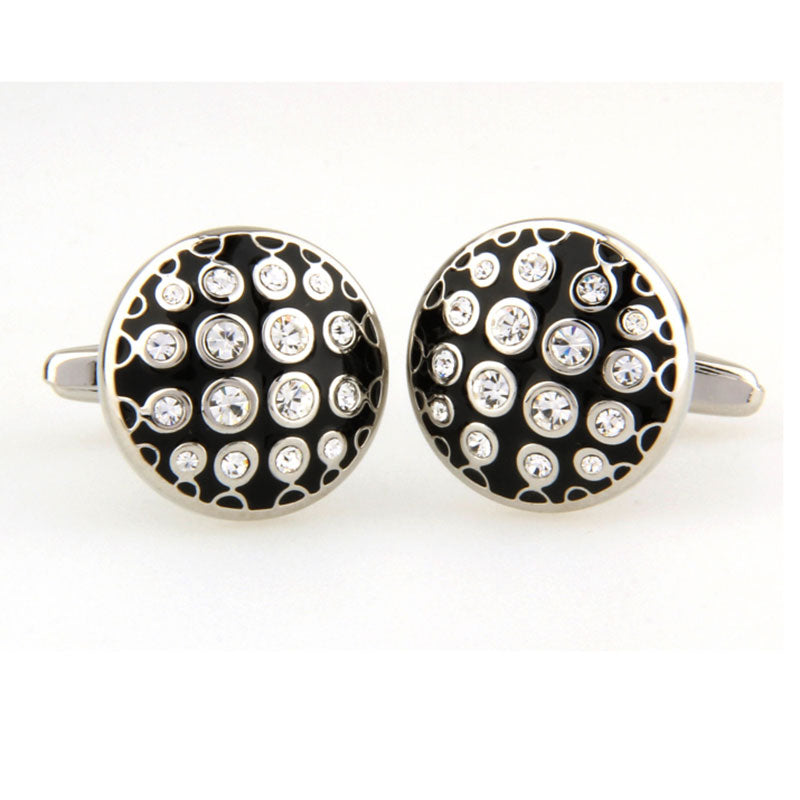 Crystal Zircon Cufflinks