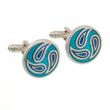 Enamel Dropping Glue Cufflinks