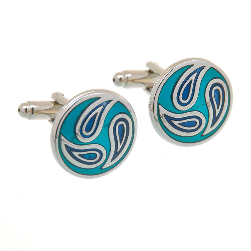 Enamel Dropping Glue Cufflinks