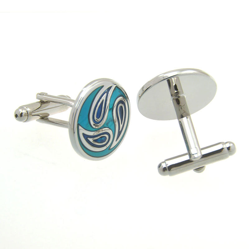 Enamel Dropping Glue Cufflinks