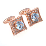 Crystal Zircon Cufflinks