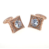 Crystal Zircon Cufflinks
