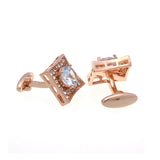 Crystal Zircon Cufflinks