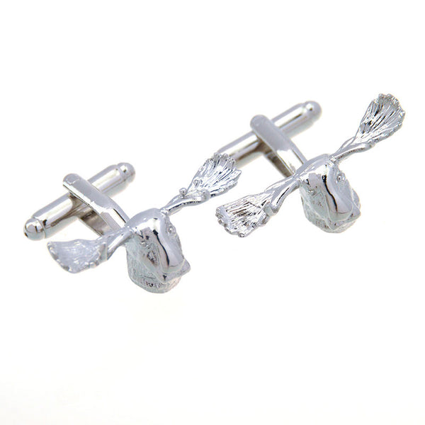 Animals Plants Plain Colour Metal Cufflinks