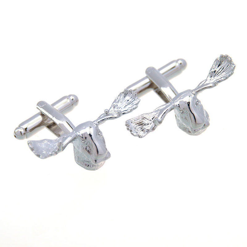Animals Plants Plain Colour Metal Cufflinks