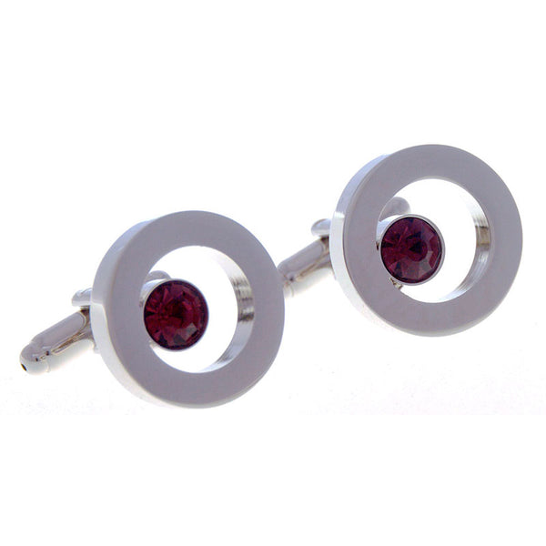 Crystal Zircon Cufflinks