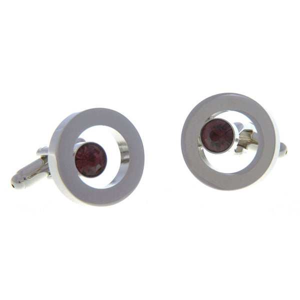 Crystal Zircon Cufflinks
