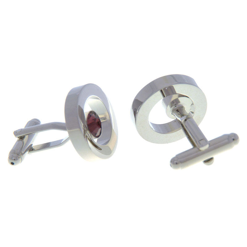 Crystal Zircon Cufflinks