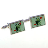 Festivals Wedding Reception Enamel Dropping Glue Cufflinks