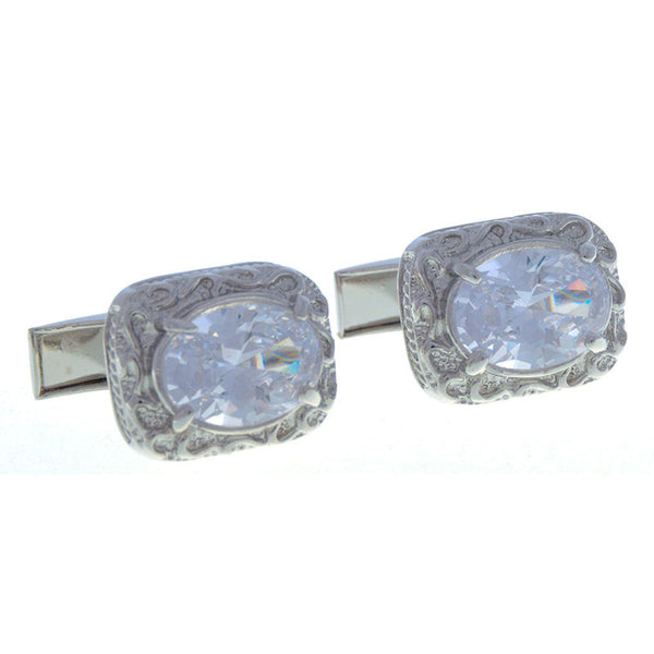 Crystal Zircon Cufflinks