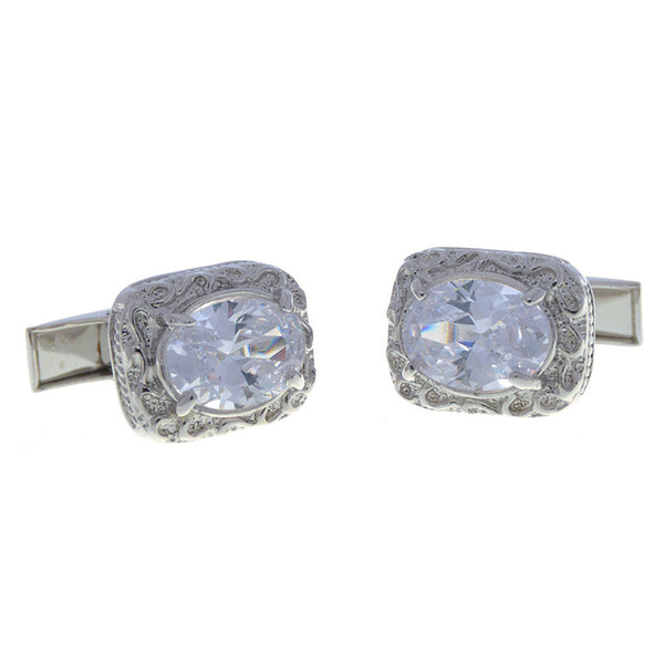 Crystal Zircon Cufflinks