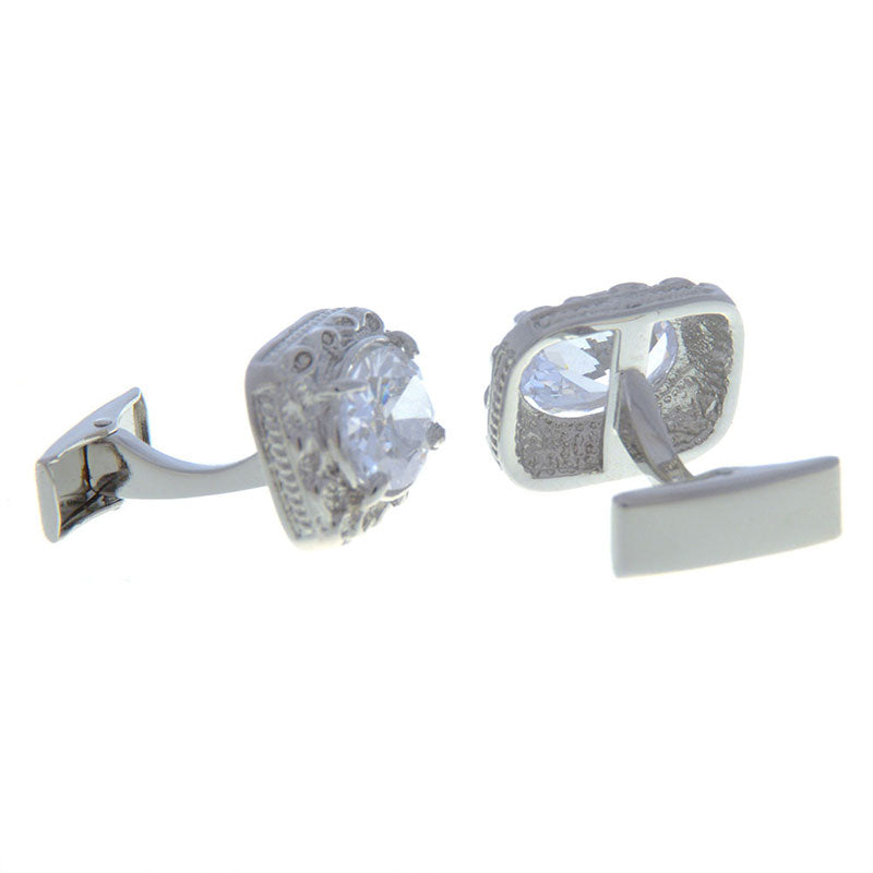Crystal Zircon Cufflinks