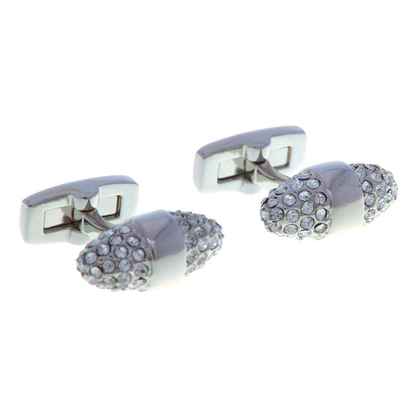 Crystal Zircon Cufflinks