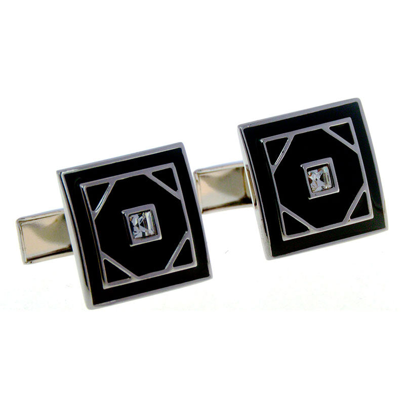 Crystal Zircon Cufflinks