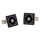 Crystal Zircon Cufflinks