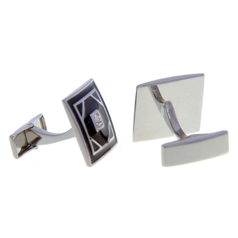 Crystal Zircon Cufflinks