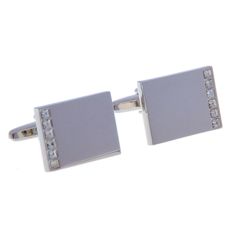 Crystal Zircon Cufflinks