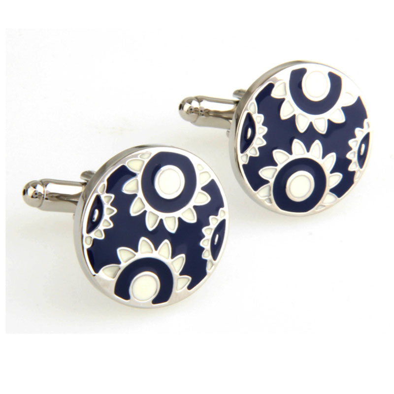 Enamel Dropping Glue Cufflinks
