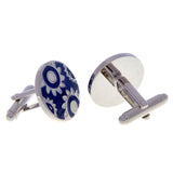 Enamel Dropping Glue Cufflinks