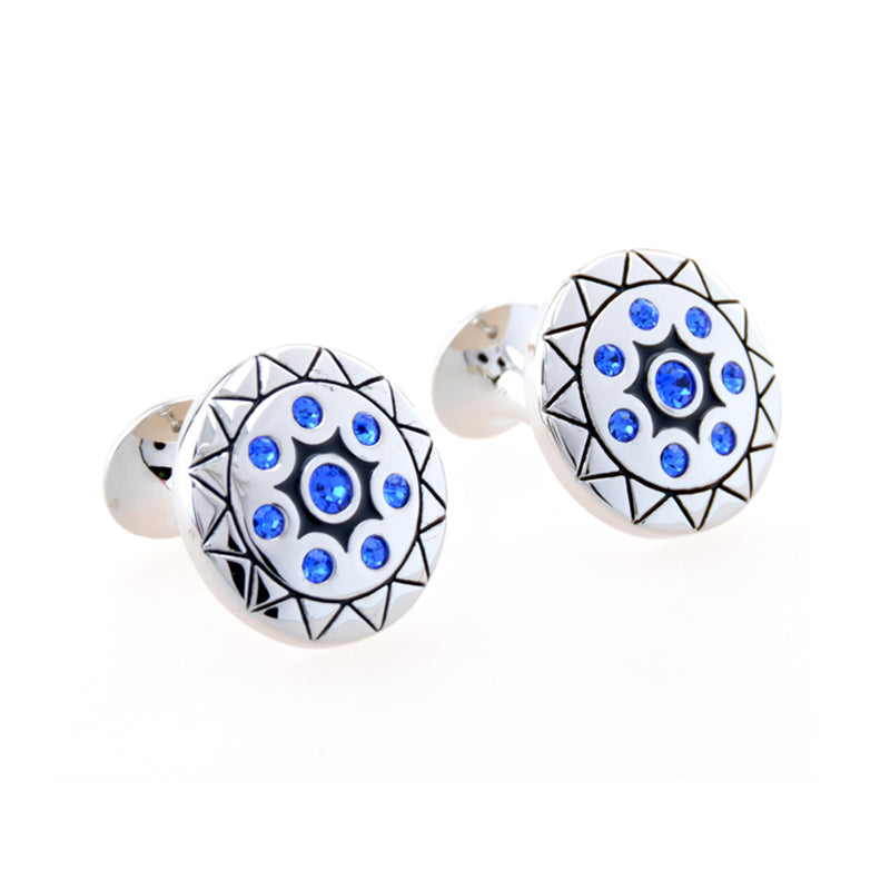 Crystal Zircon Cufflinks