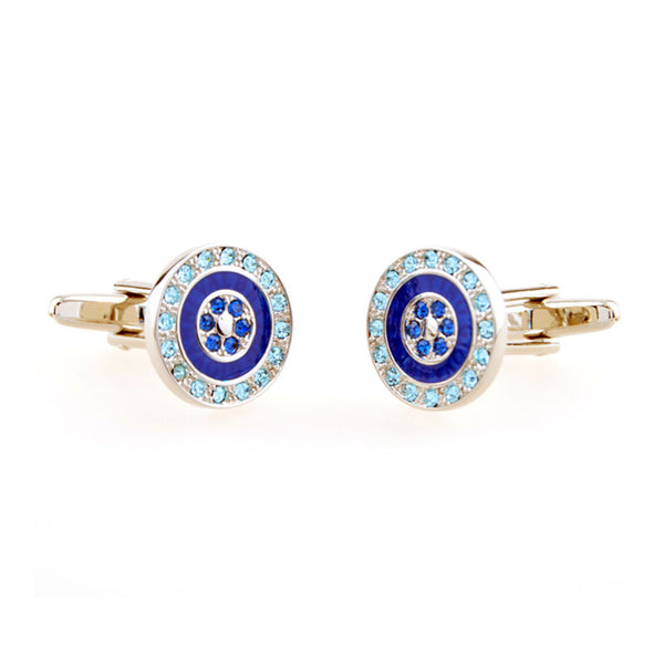 Crystal Zircon Cufflinks