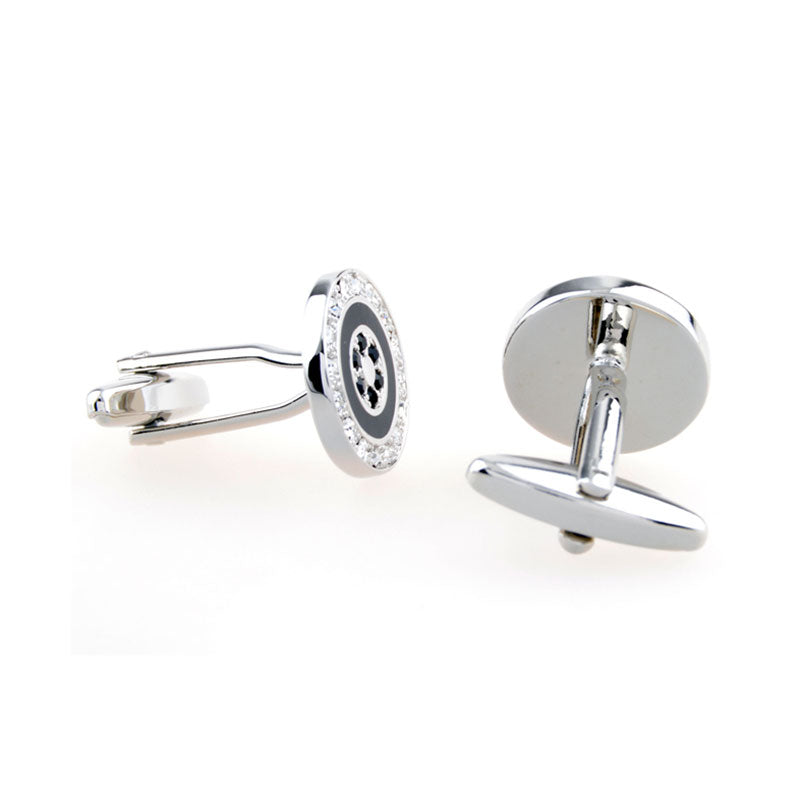 Crystal Zircon Cufflinks
