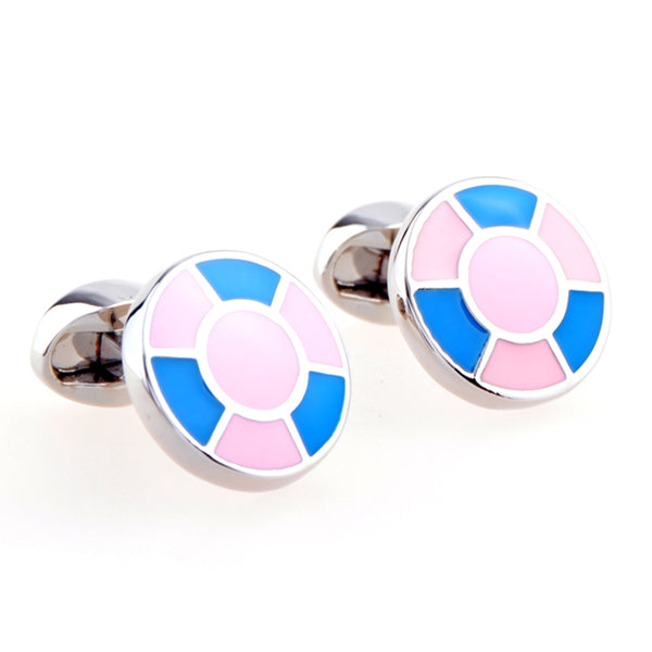 Enamel Dropping Glue Cufflinks
